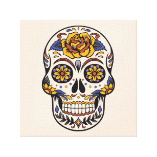 Art At Home: Day of the Dead - Uncorked Canvas