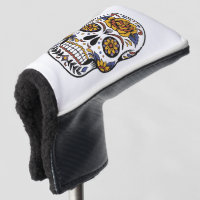 Rose Mexican Sugar Skull Day of the Dead Golf Head Cover