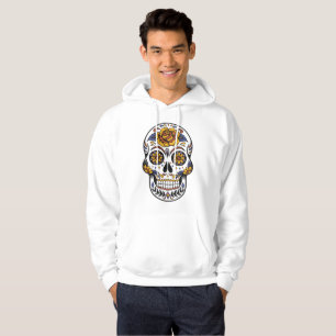 Rose Mexican Sugar Skull Day of the Dead Hoodie