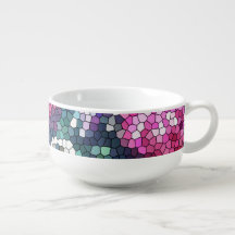 Rose Mosaic Soup Mug