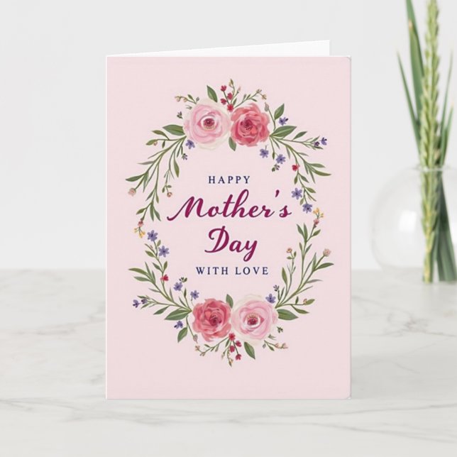 Rose Mothers Day Affection Card (Front)