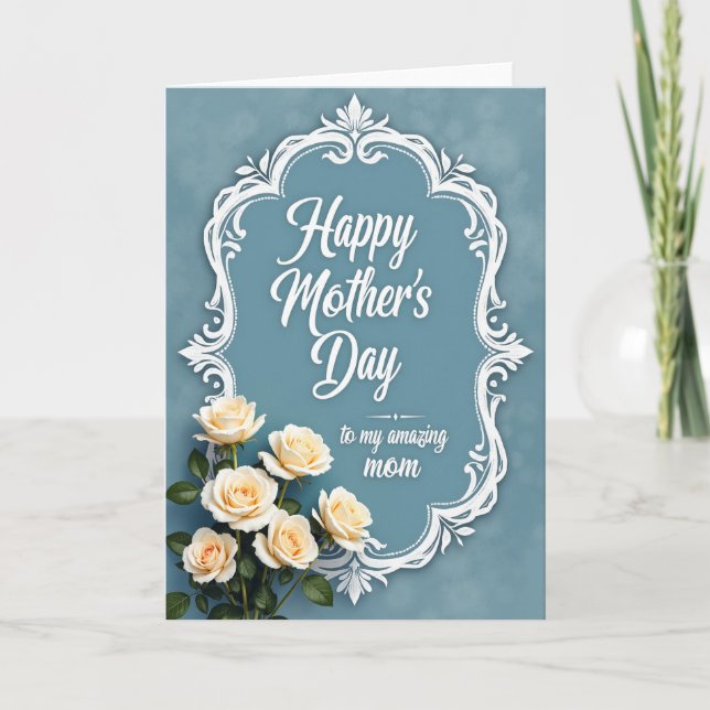 Rose Mothers Day Azure Card (Front)