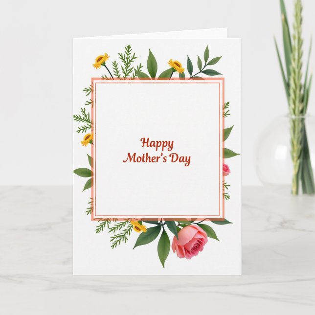 Rose Mothers Day Card (Front)