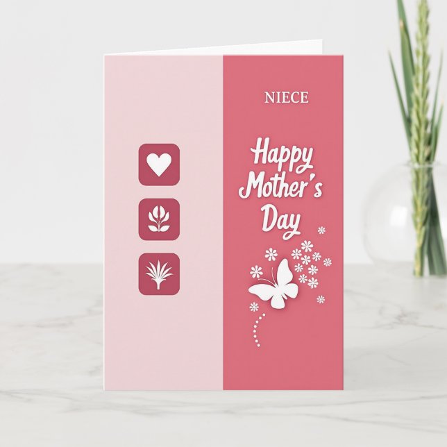 Rose Mothers Day Graphic Card (Front)
