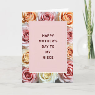 Rose Mothers Day Niece Card