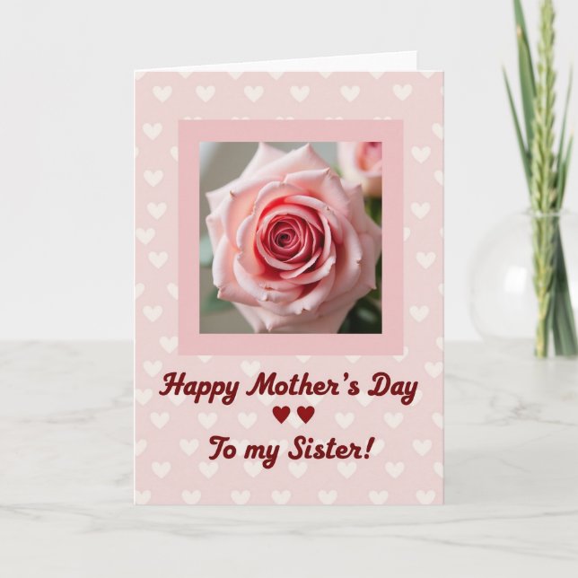 Rose Mothers Day Sibling Card (Front)
