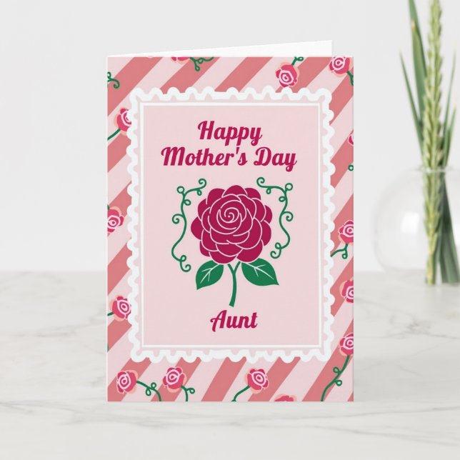 Rose Mothers Day Wishes Card (Front)