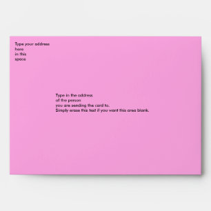 Rose Motif envelope - dark pink