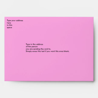 Rose Motif envelope - dark pink