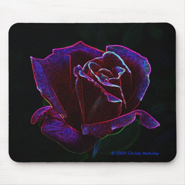 Rose Mouse Pad (Front)