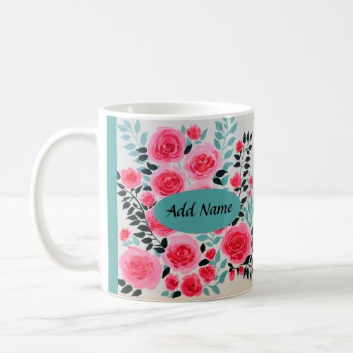 Rose Mug Add Text