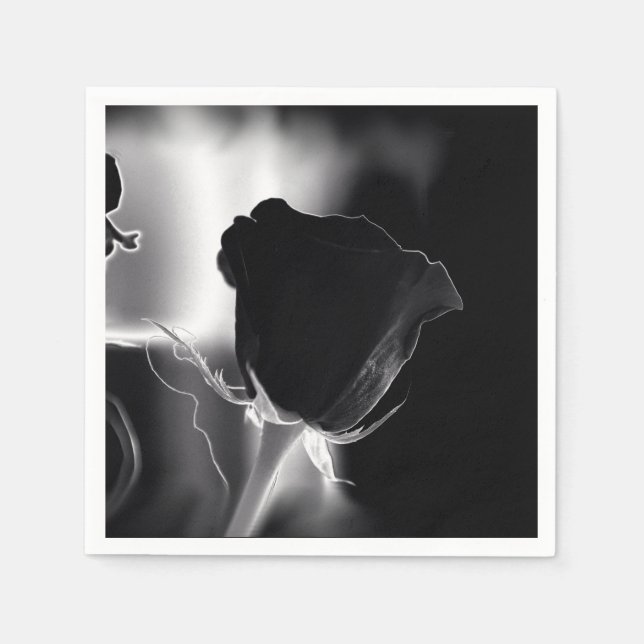 Rose Noire Paper Napkins (Front)