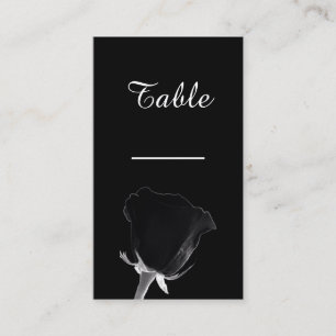 Rose Noire Table Card