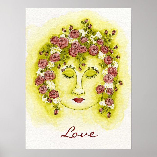 Rose Nymph Poster - Customize Saying (Front)