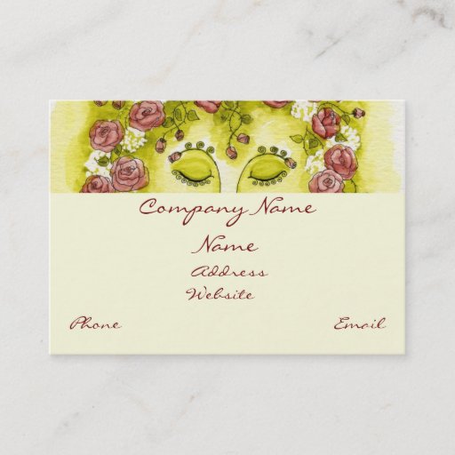 Customizable Rose Nymph Profile Card Business Cards