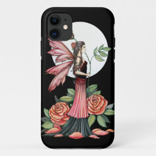 Rose of Fire Gothic Fairy Fantasy Art iPhone 11 Case