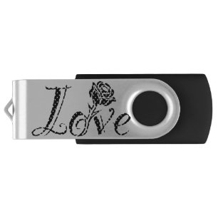 Rose of love flash drive