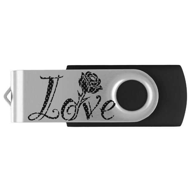 Rose of love flash drive (Back)