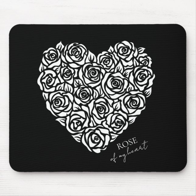 Rose Of My Heart Mouse Pad (Front)