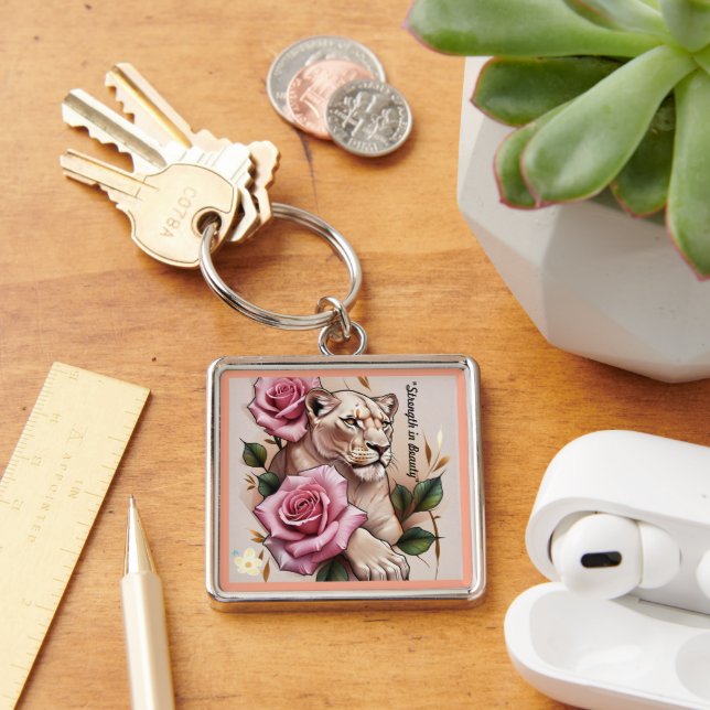 "Rose of Strength" Keychain (Desk)