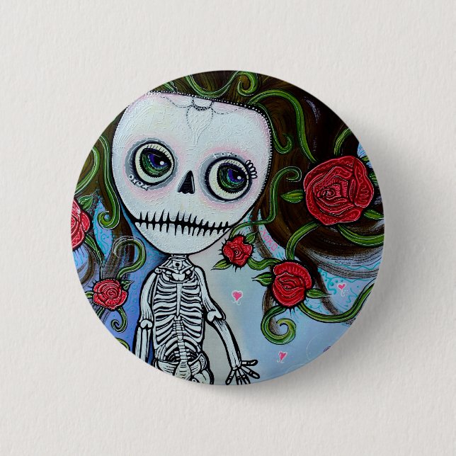 Rose Of The Sea Pinback Button (Front)