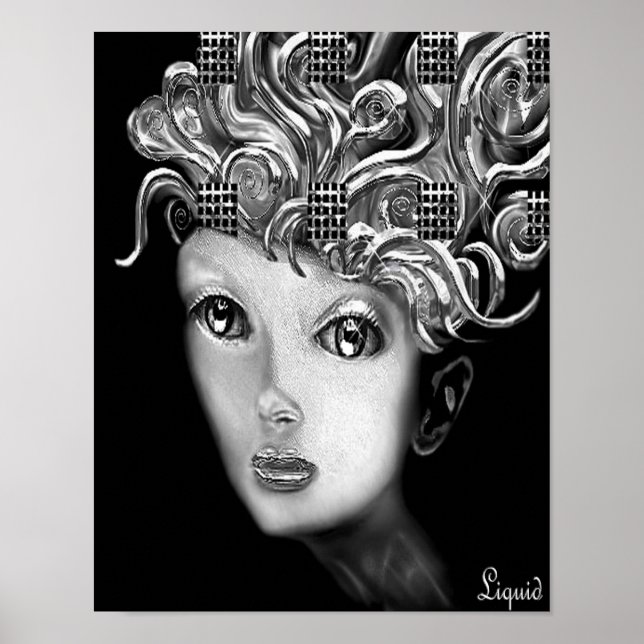 Rose on Canvas Poster (Front)