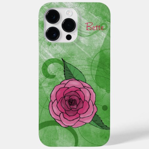 Rose On Green  Case_Mate iPhone 14 Pro Max Case