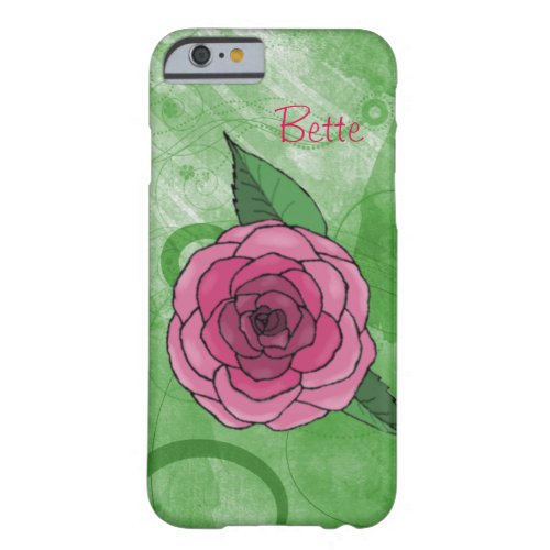 Rose On Green iPhone 6 Case