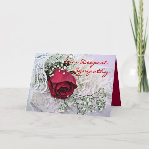 Rose on Lace_customize Card