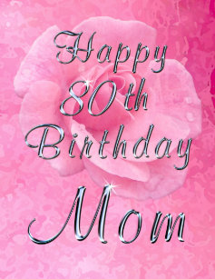 a happy 80th birthday rose gifts on zazzle