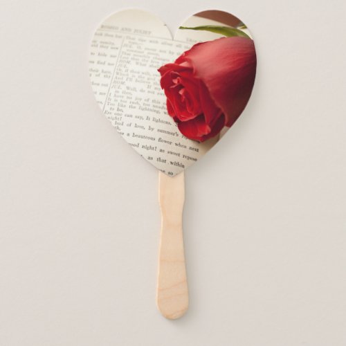 Rose on Shakespeare Hand Fan