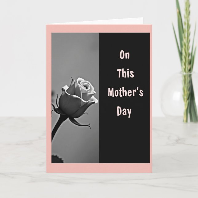 Rose On This Mothers Day Card (Front)