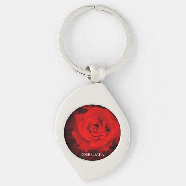 Rose Osaka:Metal Key Chain (Front)