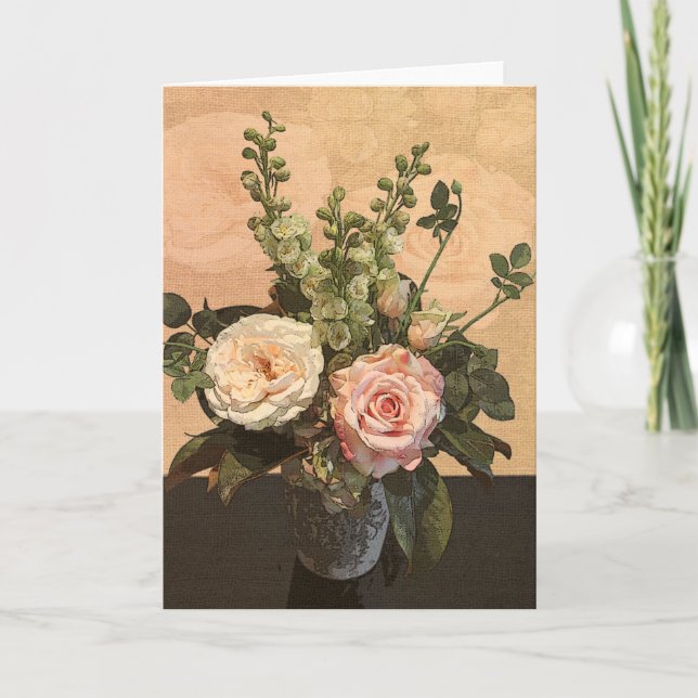 Rose Painting Greeting Card (Front)