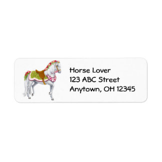 Rose Parade Horse Label