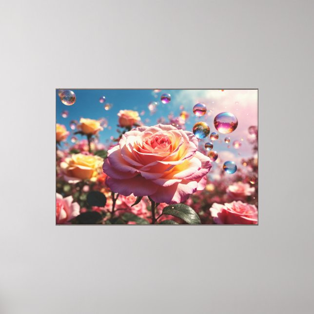 Rose Paradise Stretched Canvas Print (Front)