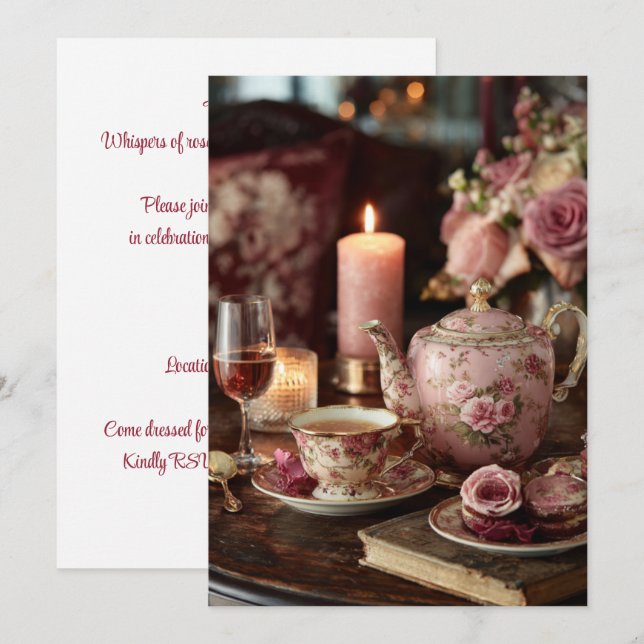 Rose Parlor | Candlelight Elegance Invitation (Front/Back)