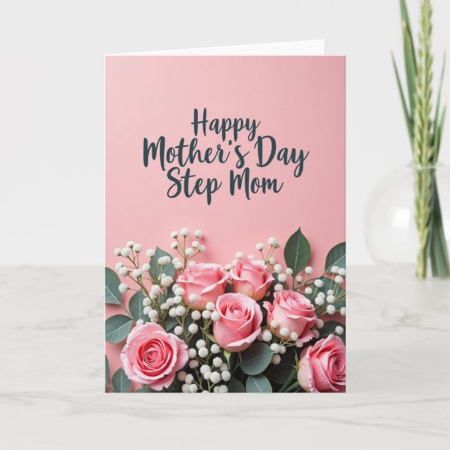 Rose Pastel Mothers Day Card (Front)