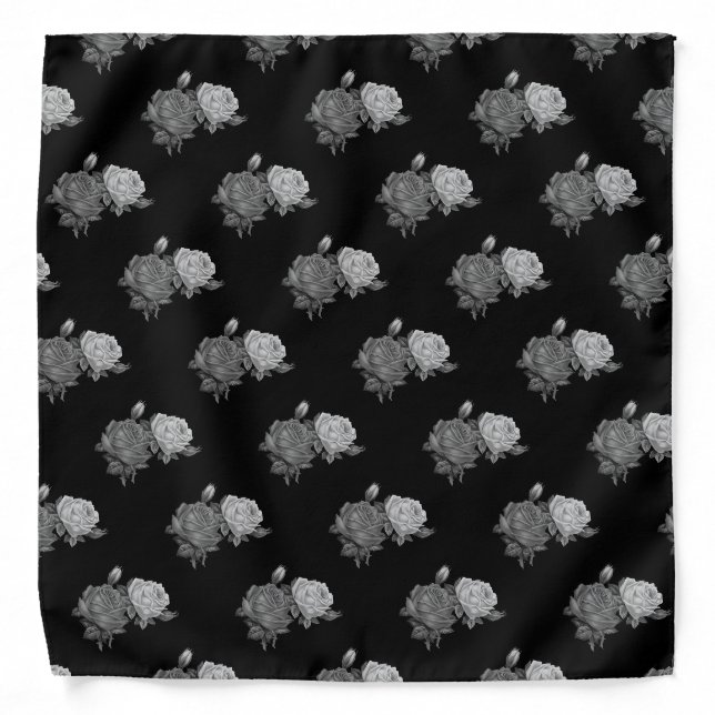Rose Pattern Bandana (Front)