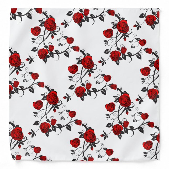 Rose Pattern Bandana (Front)