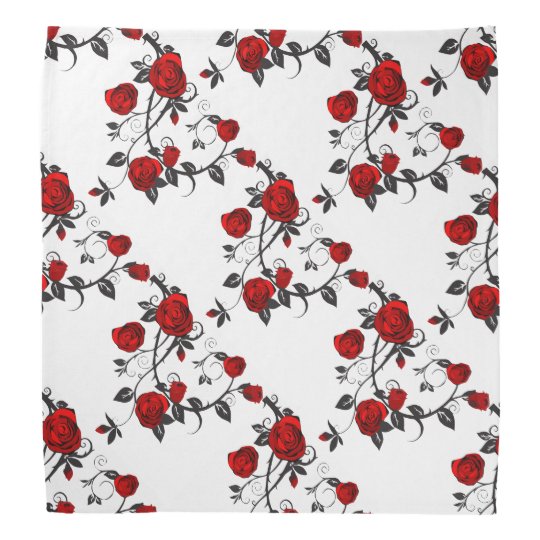 Rose Pattern Bandana | Zazzle.com