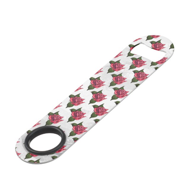 Rose Pattern Bar Key (Front Angled)