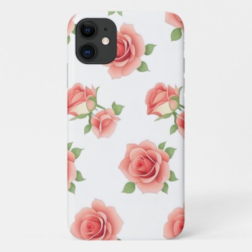 Rose Pattern iPhone 11 Case