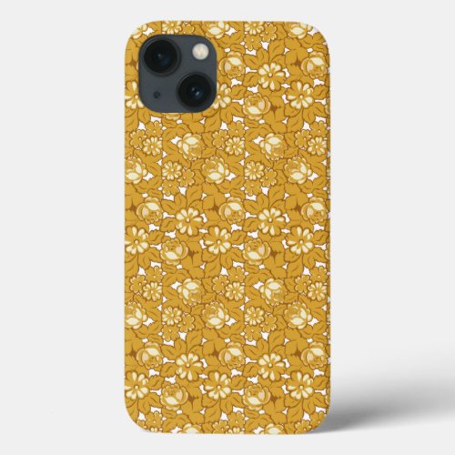 Rose pattern iPhone 13 case