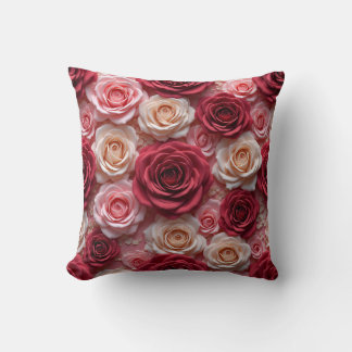 Rose pattern cushion