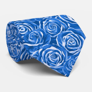 Rose Pattern Father Day Lakeside Wedding Neck Tie