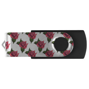 Rose Pattern Flash Drive