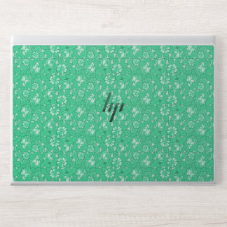 Rose pattern Green HP Laptop Skin