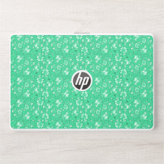 Rose pattern Green HP Laptop Skin