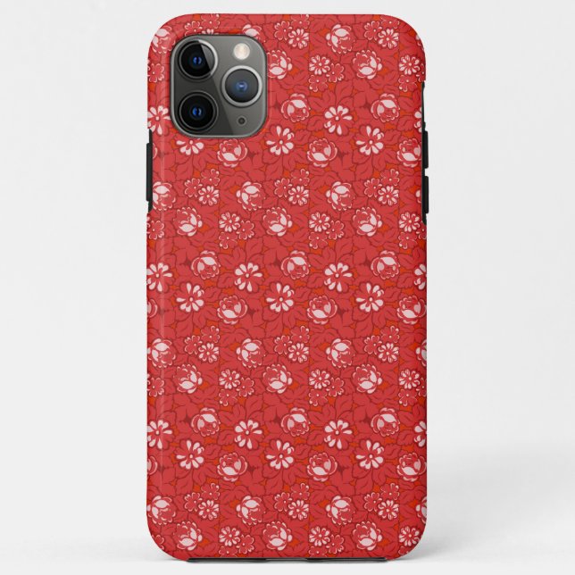 Rose pattern in red Case-Mate iPhone case (Back)